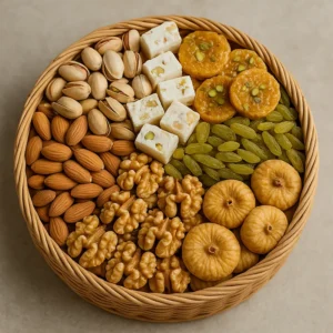 ارسال بسته هدیه آجیل و شیرینی