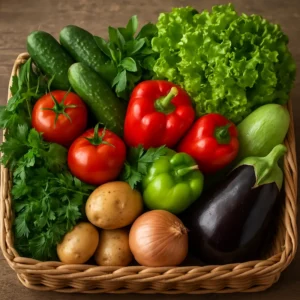 ارسال سبد سبزیجات تازه