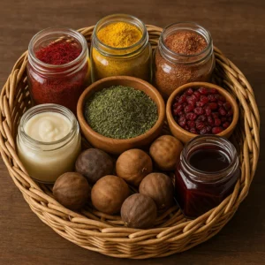 ارسال سبد ملزومات آشپزی ایرانی